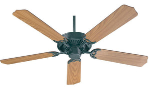 52"W Capri 5-Blade Ceiling Fan Matte Black