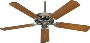 52"W Capri 5-Blade Ceiling Fan Satin Nickel