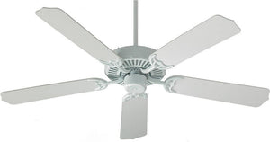 52"W Capri 5-Blade Ceiling Fan White