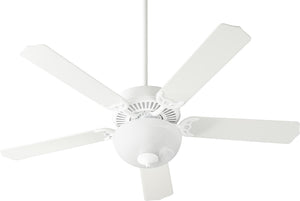 52"W Capri VIII 2-light Energy Star LED Ceiling Fan Studio White w/ Satin Opal