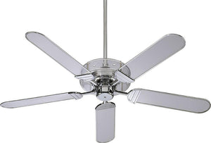 52"W Prizzm 5-Blade Ceiling Fan Chrome
