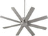 Quorum Proxima 60 inch 8 Blades Ceiling Fan Satin Nickel 96608-65