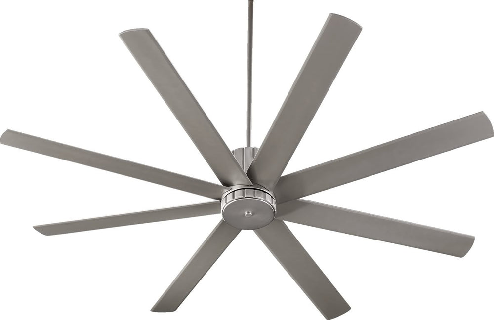 Quorum Proxima 72 inch 8 Blades Ceiling Fan Satin Nickel 96728-65