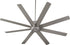 Quorum Proxima 72 inch 8 Blades Ceiling Fan Satin Nickel 96728-65