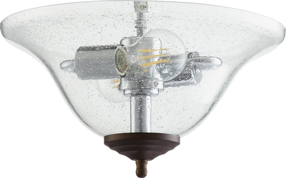 Quorum 2-light LED Ceiling Fan Light Kit Toasted Sienna / Oiled Bronze