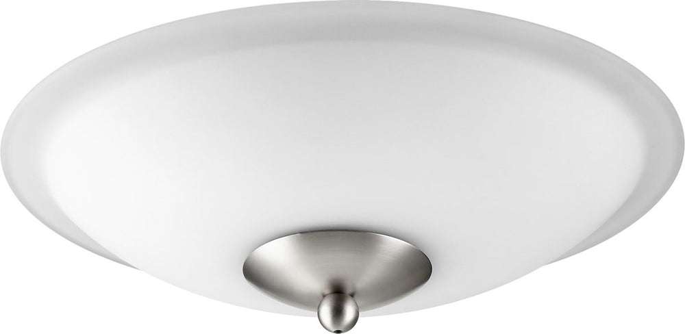Quorum 2-light Ceiling Fan Light Kit Satin Nickel w/ Satin Opal