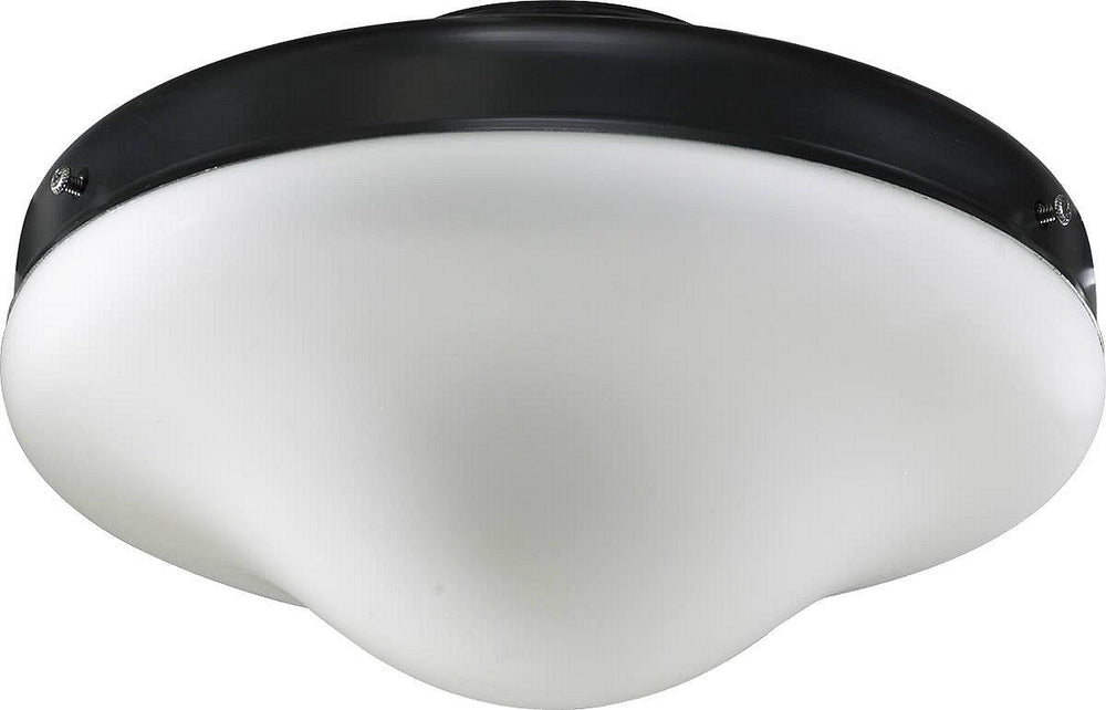Quorum 1-Light Patio Ceiling Fan Light Kit Matte Black 1377859