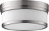 Quorum Celeste 2-light Ceiling Flush Mount Satin Nickel