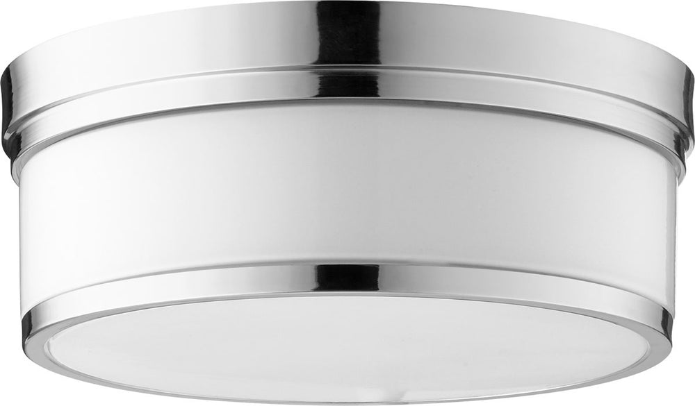 Quorum Celeste 3-light Ceiling Flush Mount Polished Nickel