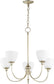 Quorum Celeste 5-light Chandelier Aged Silver Leaf