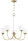 Quorum Celeste 5-light Chandelier Aged Brass