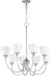 Quorum Celeste 8-light Chandelier Polished Nickel