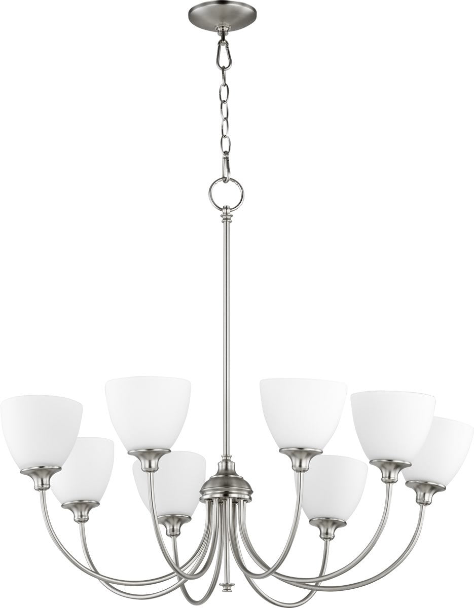 Quorum Celeste 8-light Chandelier Satin Nickel