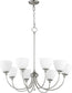 Quorum Celeste 8-light Chandelier Satin Nickel