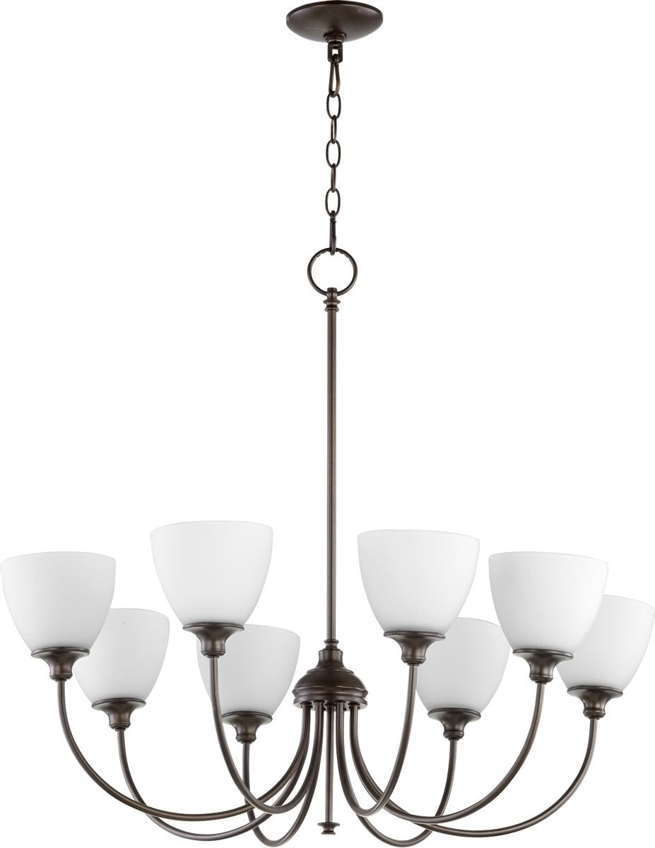 Quorum Celeste 8-light Chandelier Oiled Bronze