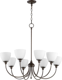 32"W Celeste 8-light Chandelier Oiled Bronze