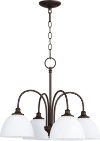 22"W Celeste 4-light Nook Chandelier Oiled Bronze
