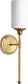 Quorum Celeste 1-light Wall Mount Light Fixture Aged Brass