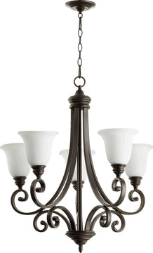 28"W Bryant 5-Light Chandelier Oiled Bronze