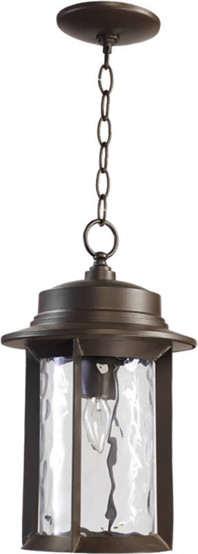 Quorum Charter 1-Light Outdoor Pendant Oiled Bronze 7247986