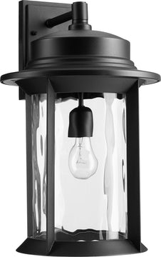 19"H Charter 1-light Outdoor Wall Lantern Noir