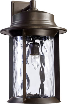 19"H Charter 1-Light Outdoor Wall Lantern Oiled Bronze