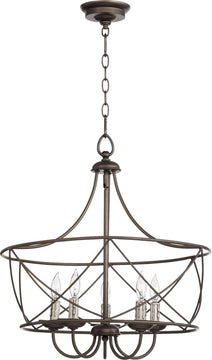 21"W Cilia 5-light Pendant Oiled Bronze