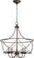 Quorum Cilia 5-light Pendant Oiled Bronze