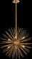 Quorum Electra 8-Light Pendant Gold Leaf 600-8-74