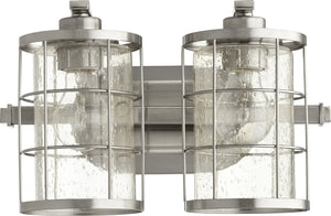 14"W Ellis 2-light Bath Vanity Light Satin Nickel