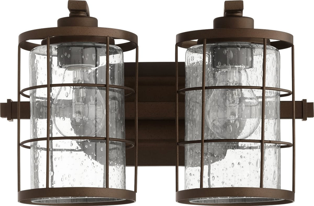 Quorum Ellis 2-light Bath Vanity Light Oiled Bronze