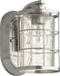 Quorum Ellis 1-light Wall Mount Light Fixture Satin Nickel