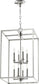 Quorum 8-light Entry Foyer Hall Chandelier Polished Nickel
