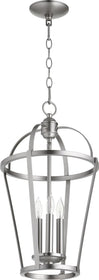 12"W 3-light Entry Foyer Hall Chandelier Satin Nickel