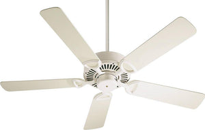 52"W Estate 5-Blade Ceiling Fan Antique White
