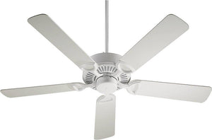 52"W Estate 5-Blade Ceiling Fan Studio White