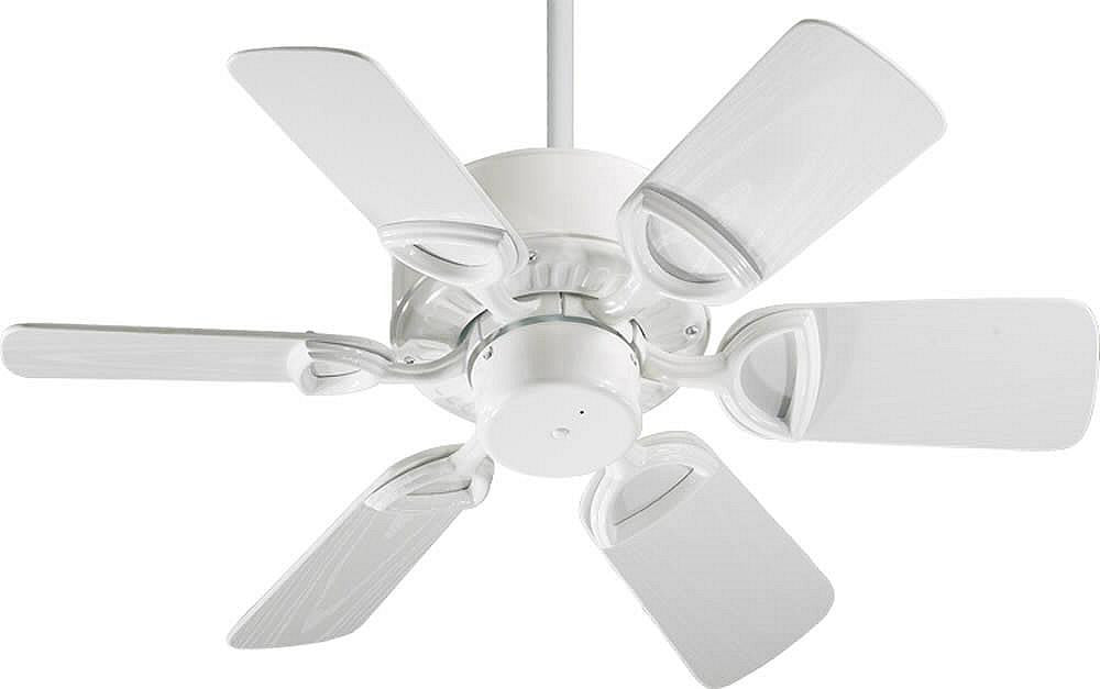 Quorum Estate Patio Indoor/Outdoor 30 6-Blade Patio Ceiling Fan White 1433066