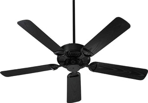 52"W Estate Patio Indoor/Outdoor 5-Blade Patio Ceiling Fan Matte Black
