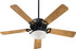 Quorum Estate Patio 2-Light Indoor/Outdoor 52 5-Blade Patio Ceiling Fan Matte Black 143525959