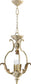 Quorum Florence 3-Light Chandelier Pachment White 6837370