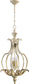 Quorum Florence 4-Light Chandelier Pachment White 6837470