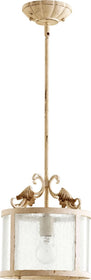 11"W Florence 1-Light Mini Pendant Persian White