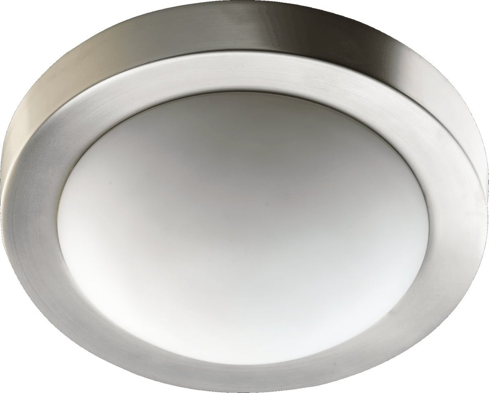 Quorum 9 inch Contemporary Flush Mount Satin Nickel 3505-9-65