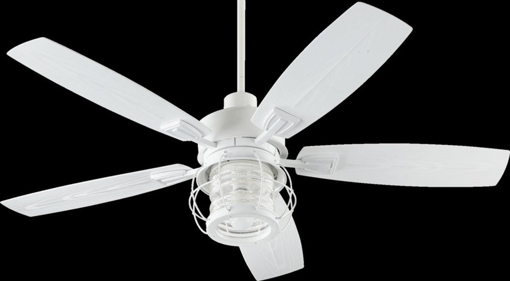 30"W Galveston 1-Light Indoor/Outdoor Ceiling Fan with Light Kit Studio White