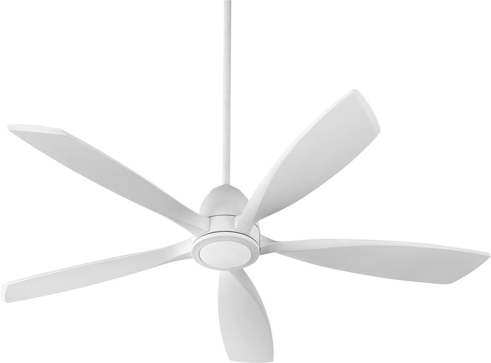 Quorum Holt 1-light LED Ceiling Fan Studio White