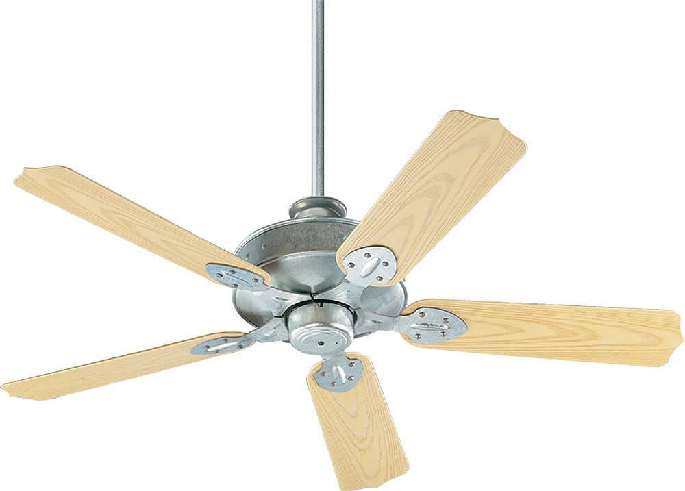 Quorum Hudson Indoor/Outdoor 52 5-Blade Patio Ceiling Fan Galvanized 1375259