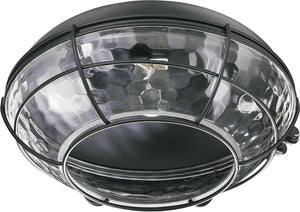 10"W Hudson 1-Light Patio Ceiling Fan Light Kit Matte Black