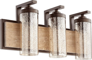 22"W Julian 3-Light Bath Vanity Oiled Bronze