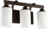 Quorum Lancaster 3-light Bath Vanity Light Oiled Bronze