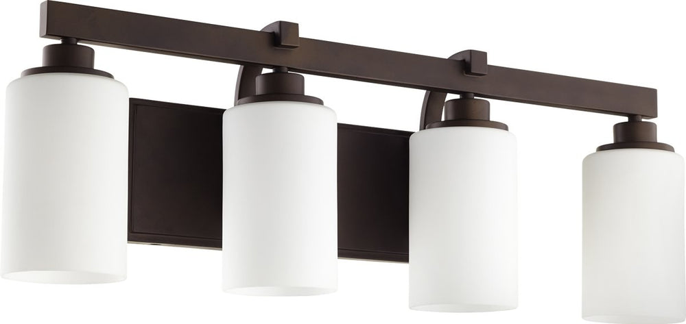 Quorum Lancaster 4-light Bath Vanity Light Oiled Bronze